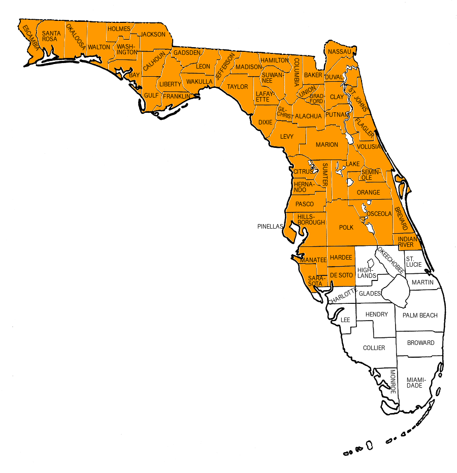 Mapa De Florida Counties My XXX Hot Girl
