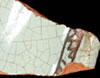 Ejemplo de esmalte / acabado de superficie de plomo esmaltado con estaño