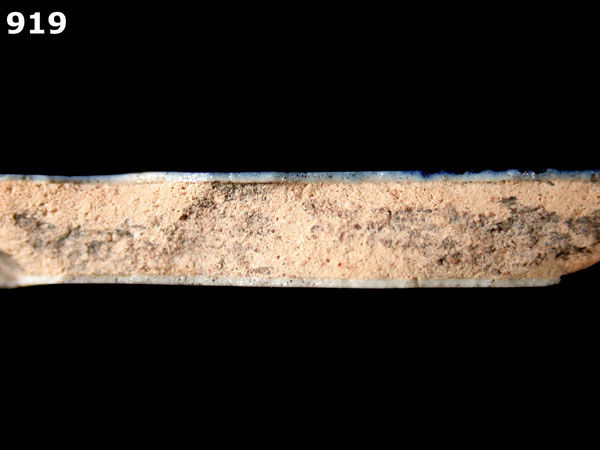 SAN AGUSTIN BLUE ON WHITE specimen 919 side view