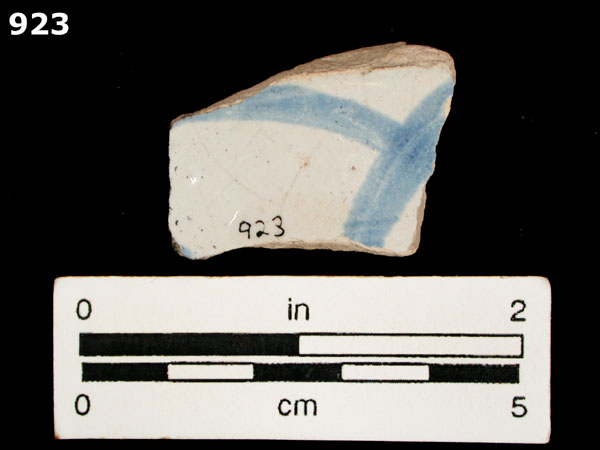 SAN AGUSTIN BLUE ON WHITE specimen 923 rear view