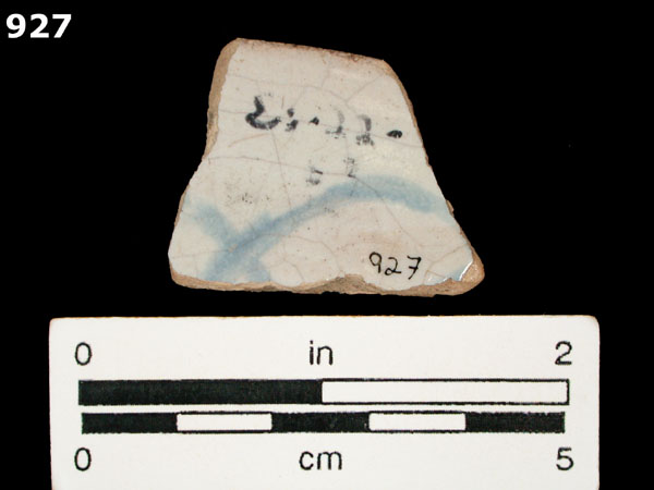 SAN AGUSTIN BLUE ON WHITE specimen 927 rear view