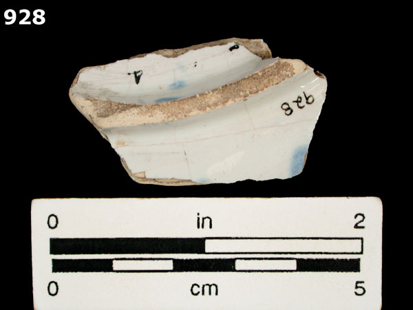 SAN AGUSTIN BLUE ON WHITE specimen 928 rear view