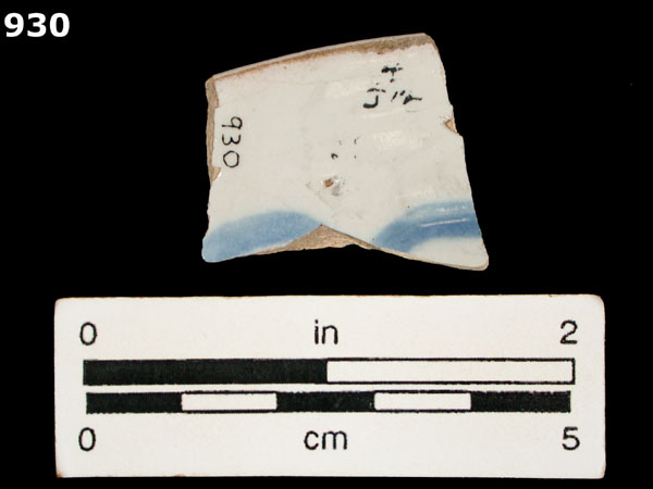 SAN AGUSTIN BLUE ON WHITE specimen 930 rear view
