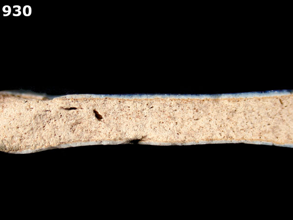 SAN AGUSTIN BLUE ON WHITE specimen 930 side view