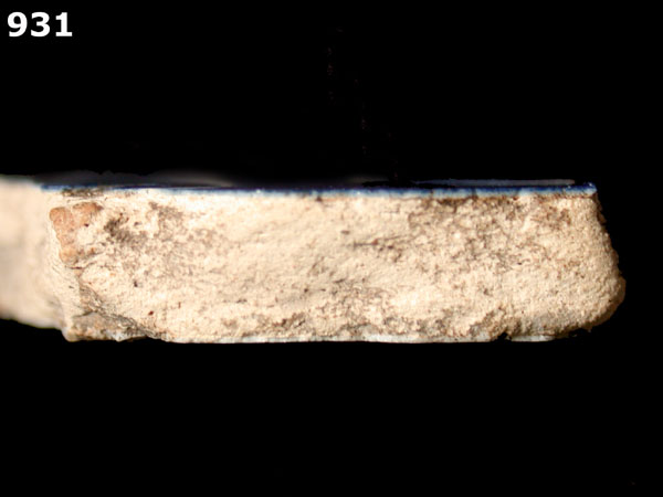 SAN AGUSTIN BLUE ON WHITE specimen 931 side view