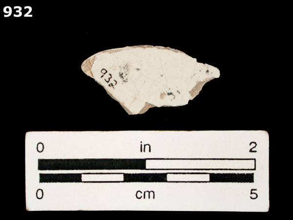 SAN AGUSTIN BLUE ON WHITE specimen 932 rear view