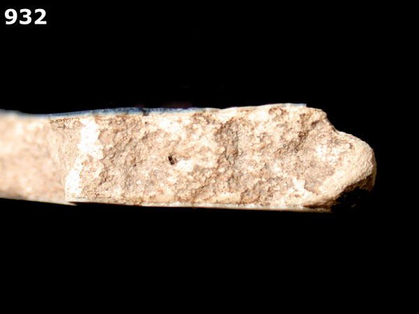 SAN AGUSTIN BLUE ON WHITE specimen 932 side view