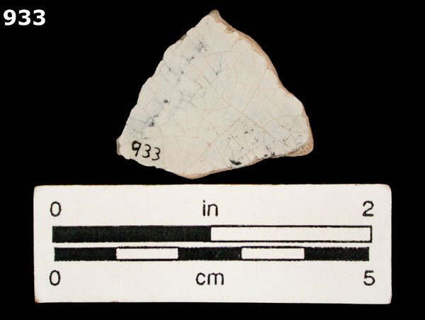 SAN AGUSTIN BLUE ON WHITE specimen 933 rear view