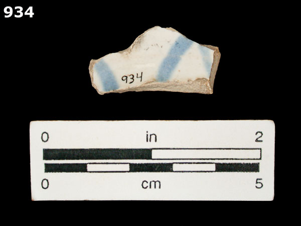 SAN AGUSTIN BLUE ON WHITE specimen 934 rear view