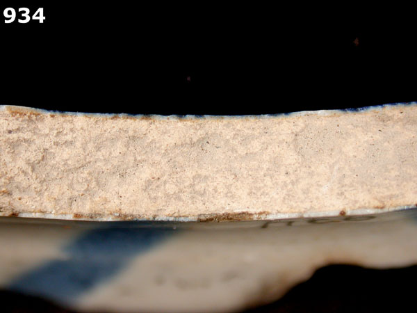 SAN AGUSTIN BLUE ON WHITE specimen 934 side view