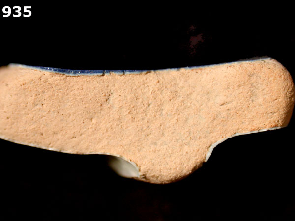 SAN AGUSTIN BLUE ON WHITE specimen 935 side view