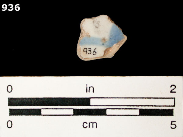 SAN AGUSTIN BLUE ON WHITE specimen 936 rear view