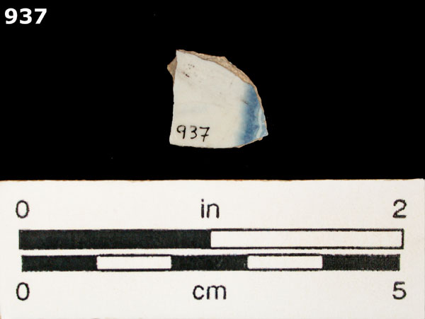 SAN AGUSTIN BLUE ON WHITE specimen 937 rear view
