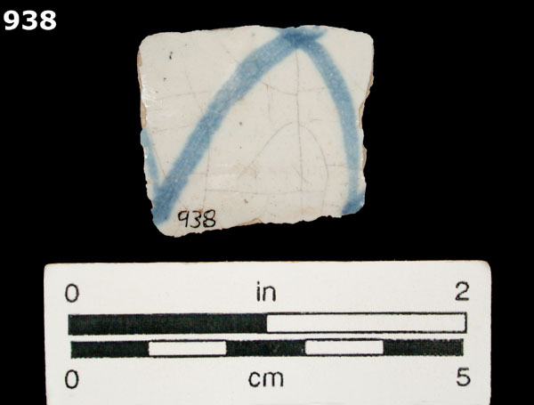 SAN AGUSTIN BLUE ON WHITE specimen 938 rear view