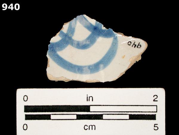 SAN AGUSTIN BLUE ON WHITE specimen 940 rear view