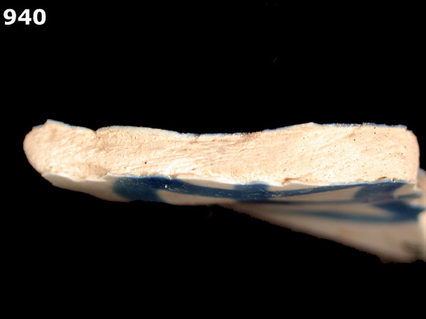 SAN AGUSTIN BLUE ON WHITE specimen 940 side view