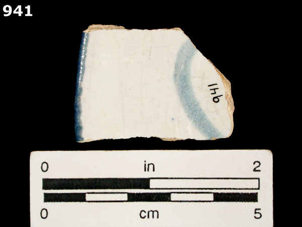 SAN AGUSTIN BLUE ON WHITE specimen 941 rear view