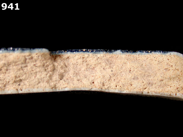 SAN AGUSTIN BLUE ON WHITE specimen 941 side view