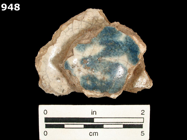 PUEBLA BLUE ON WHITE specimen 948 front view