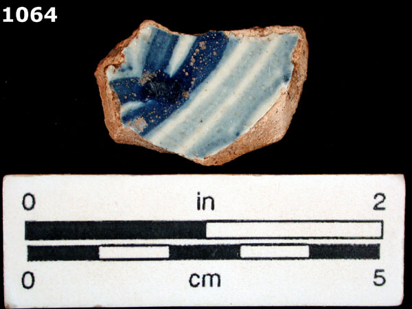 PUEBLA BLUE ON WHITE specimen 1064 front view