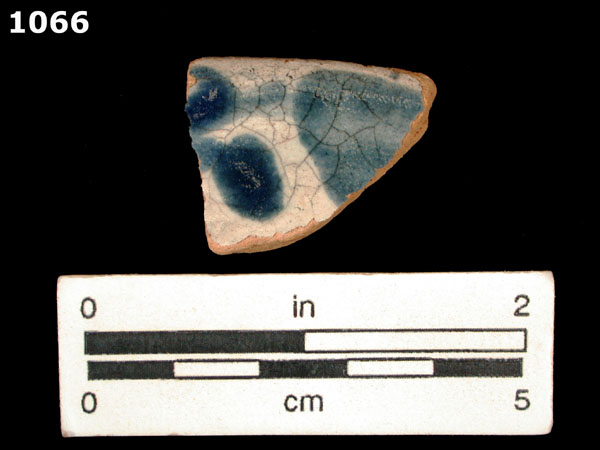 PUEBLA BLUE ON WHITE specimen 1066 front view