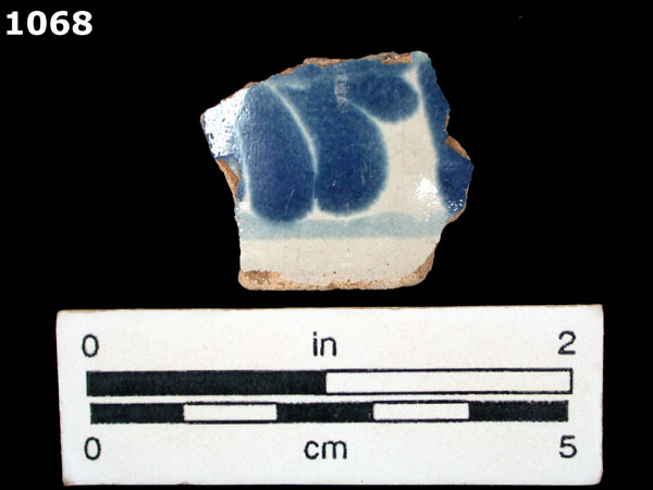 PUEBLA BLUE ON WHITE specimen 1068 front view
