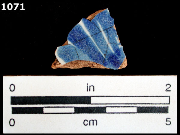 PUEBLA BLUE ON WHITE specimen 1071 