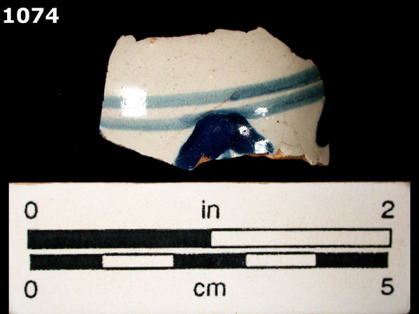 PUEBLA BLUE ON WHITE specimen 1074 