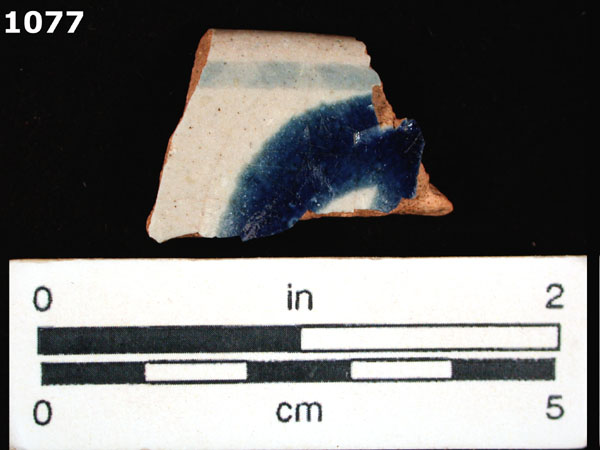 PUEBLA BLUE ON WHITE specimen 1077 