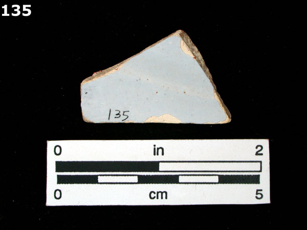 DELFTWARE, PLAIN specimen 135 rear view