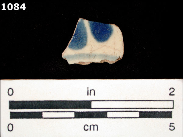 PUEBLA BLUE ON WHITE specimen 1084 front view