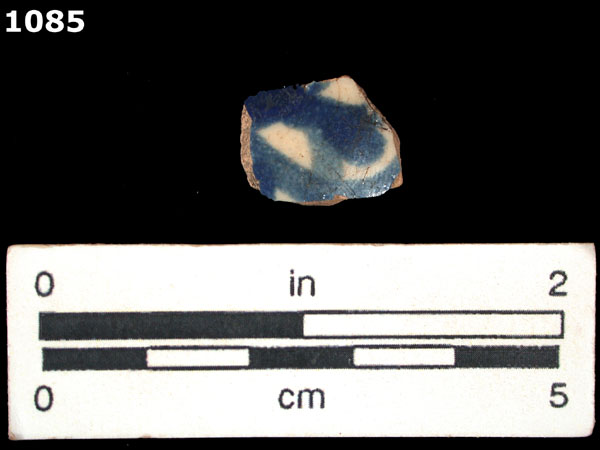 PUEBLA BLUE ON WHITE specimen 1085 front view