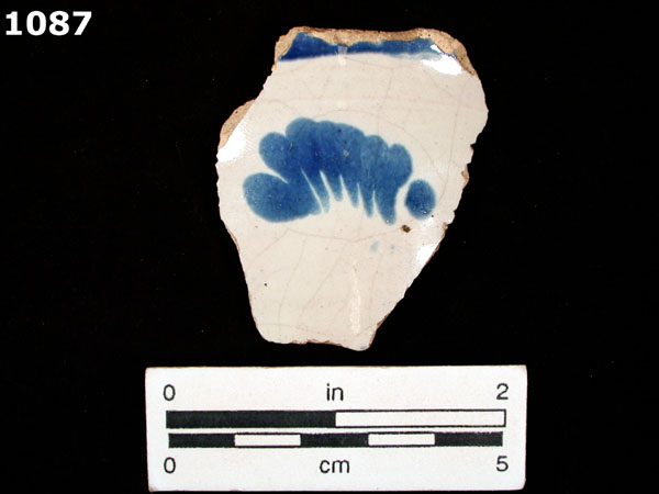 PUEBLA BLUE ON WHITE specimen 1087 