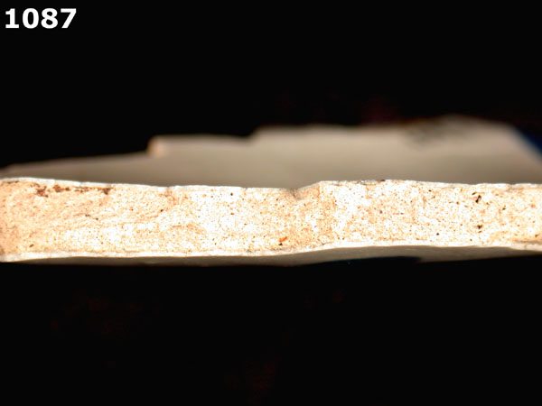 PUEBLA BLUE ON WHITE specimen 1087 side view