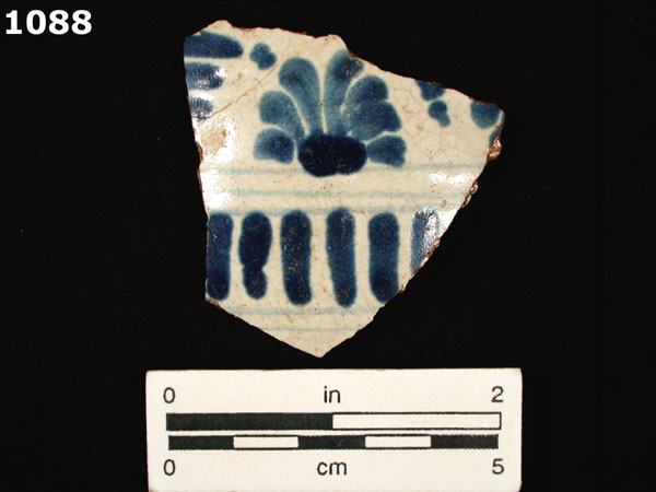 PUEBLA BLUE ON WHITE specimen 1088 