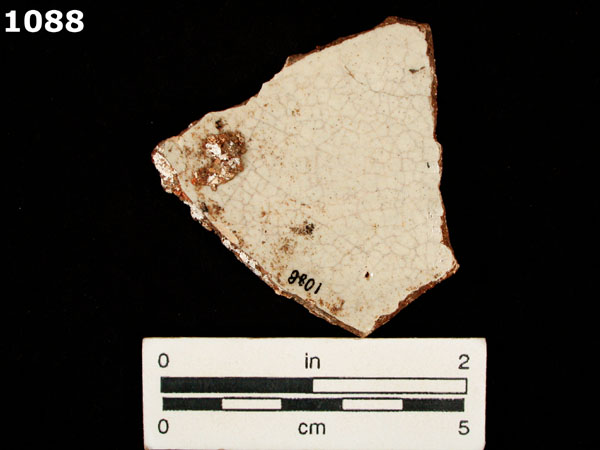 PUEBLA BLUE ON WHITE specimen 1088 rear view