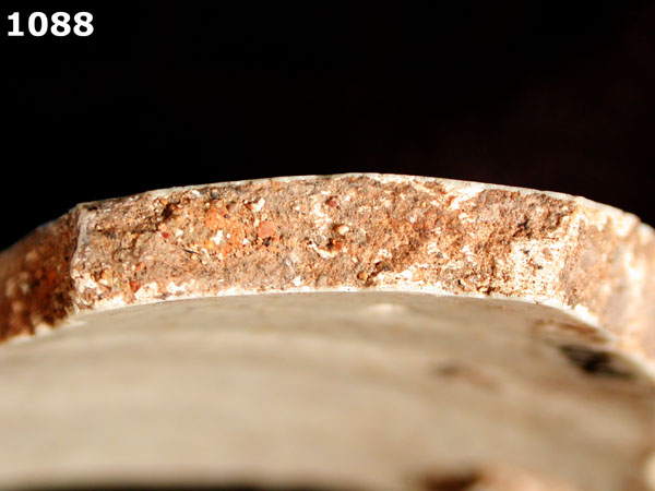 PUEBLA BLUE ON WHITE specimen 1088 side view