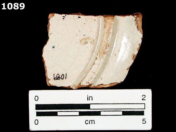 PUEBLA BLUE ON WHITE specimen 1089 rear view