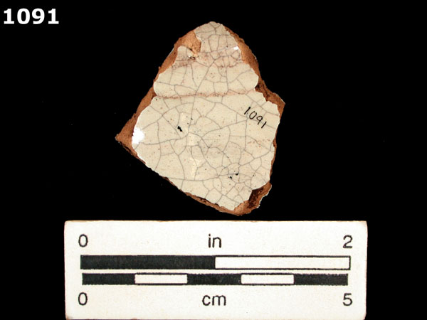 PUEBLA BLUE ON WHITE specimen 1091 rear view