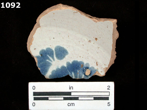 PUEBLA BLUE ON WHITE specimen 1092 