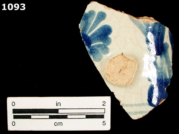 PUEBLA BLUE ON WHITE specimen 1093 