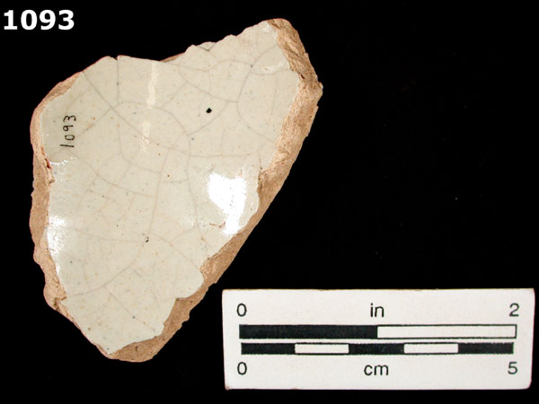 PUEBLA BLUE ON WHITE specimen 1093 rear view