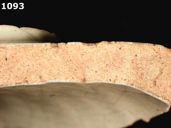 PUEBLA BLUE ON WHITE specimen 1093 side view