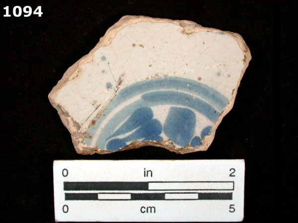 PUEBLA BLUE ON WHITE specimen 1094 