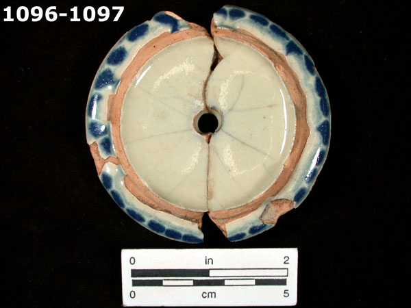 PUEBLA BLUE ON WHITE specimen 1096 