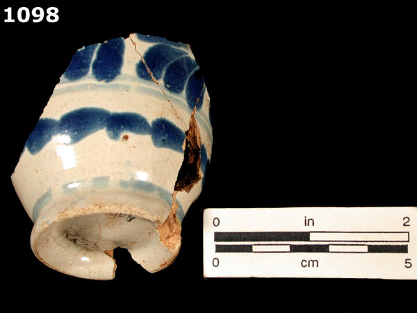 PUEBLA BLUE ON WHITE specimen 1098 