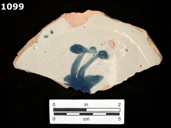 PUEBLA BLUE ON WHITE specimen 1099 