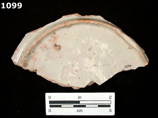 PUEBLA BLUE ON WHITE specimen 1099 rear view