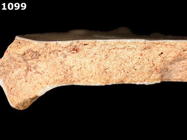 PUEBLA BLUE ON WHITE specimen 1099 side view