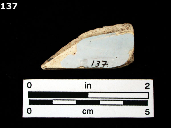 DELFTWARE, PLAIN specimen 137 rear view